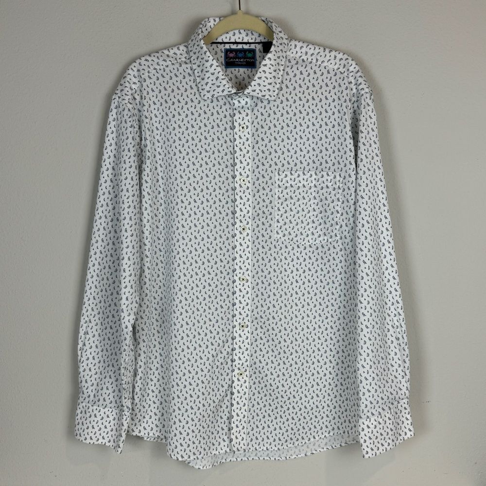 Charleston Threads Nautical Sailboat Long Sleeve Shirt XL
